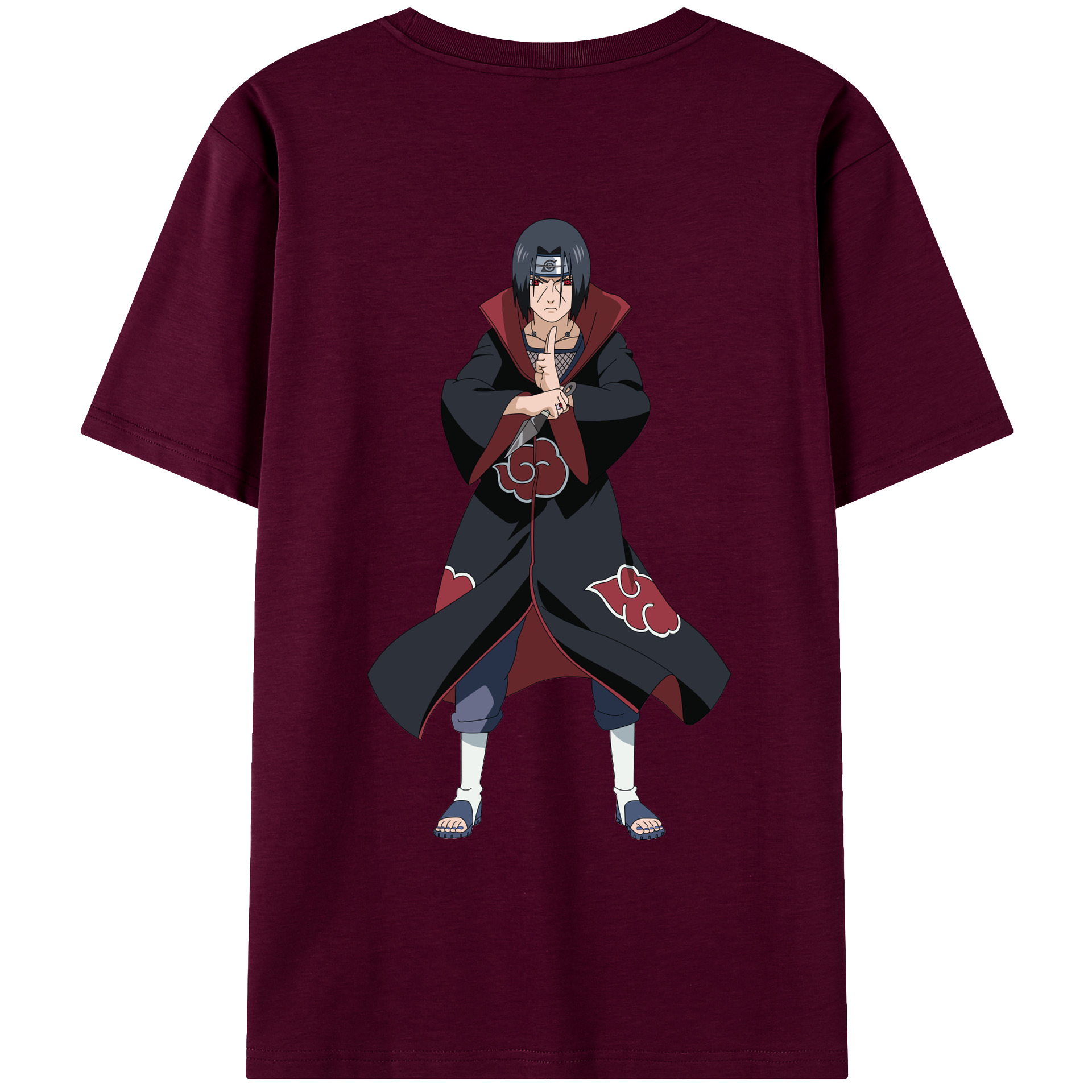 （画像用） NARUTO -ナルト- うちは イタチ Uchiha Itachi レディース半袖Tシャツ(バックプリント)